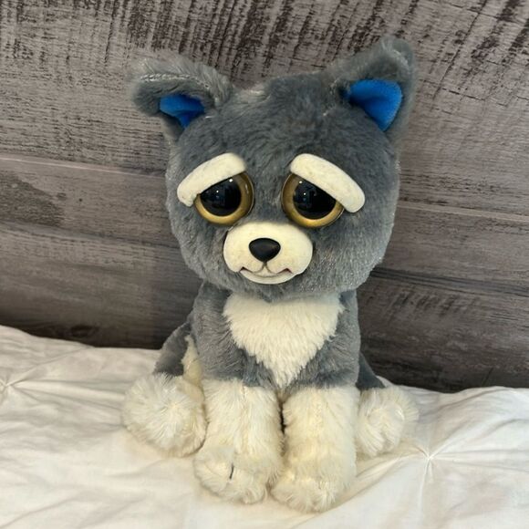 Feisty Pets Kids Sammy Suckerpunch Husky Plushy Size 8 Inches for Kids 3 and up - Picture 1 of 9
